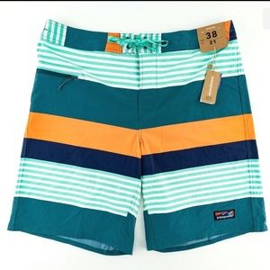 Mens Patagonia Stretch Wavefarer 21" Boardshorts #86543 New with Tags Size 33